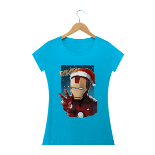 Nome do produto Camiseta Feminina Natal - Homem de Ferro