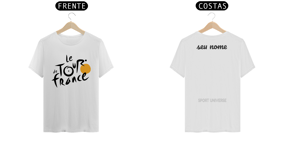 camisa do tour de france e seu nome personalizado