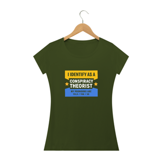 Nome do produto Baby Look - I Identify as a Conspiracy Theorist vers.02
