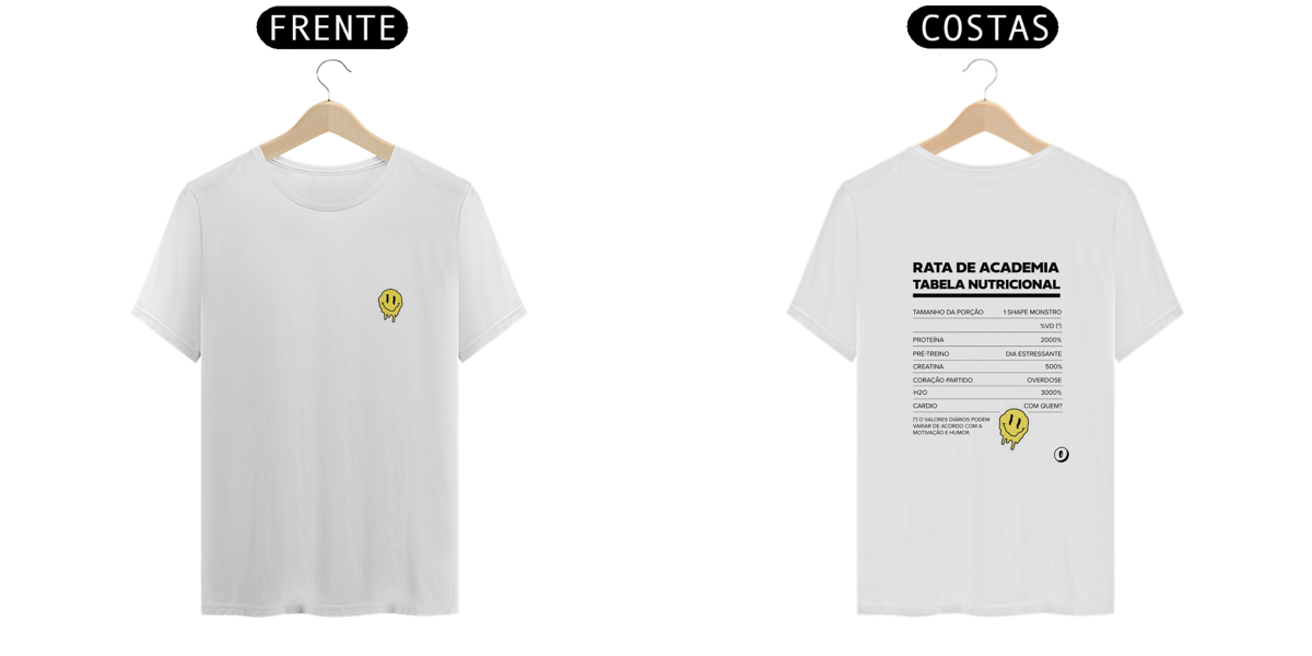 Nome do produto: Camiseta Rata de Academia