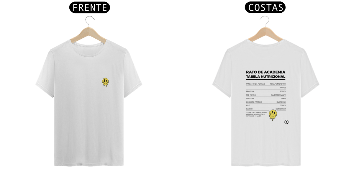 Nome do produto: Camiseta Rato de Academia