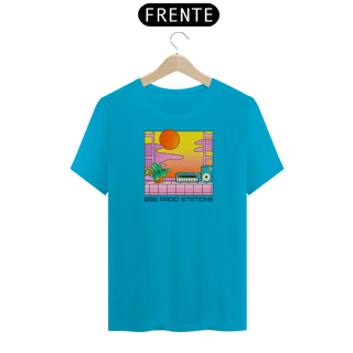 Nome do produto Camiseta 80s Radio Stations Alto-Falante Planta Sunset