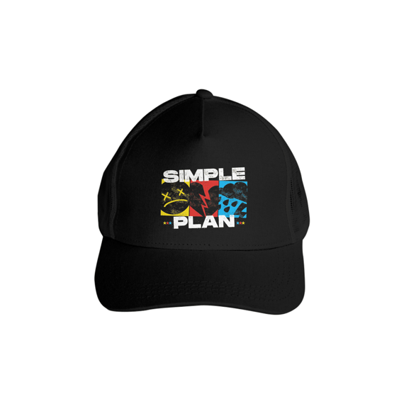 Boné SIMPLE PLAN Americano com Tela