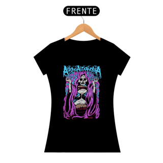 Camiseta ASKING ALEXANDRIA Baby Look Quality Skull Hourglass