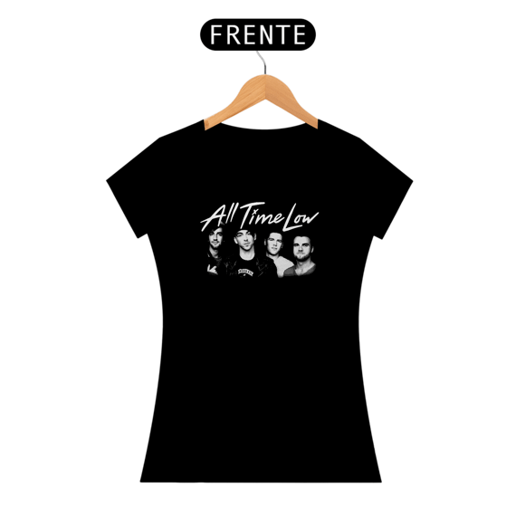 Camiseta ALL TIME LOW Baby Look Banda e Logo