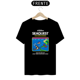 Nome do produto Camiseta Seaquest Cartucho Cartridge Box Atari 2600 .