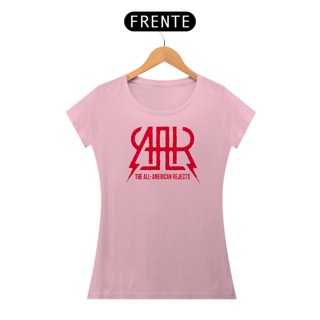 Nome do produto Camiseta THE ALL-AMERICAN REJECTS Feminina Baby Look Logo Vermelho