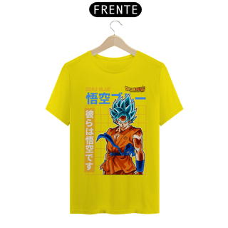 Nome do produto camiseta t-shirt quality goku blue
