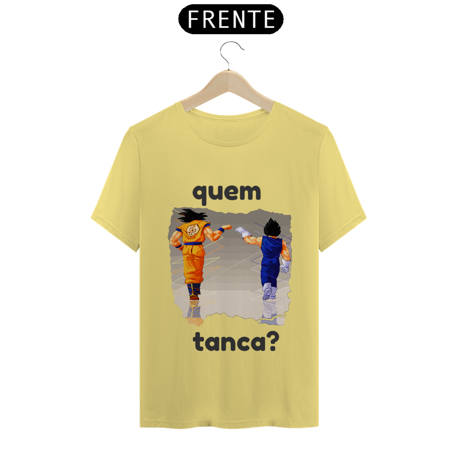 camiseta estonada goku e vegeta '' quem tanca ''