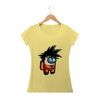 camiseta estonada feminina goku chibi