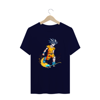 Nome do produto camiseta plus size goku skaetboard