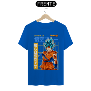 Nome do produto camiseta t-shirt quality goku blue