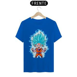 Nome do produto camiseta t-shirt quality goku blue chibi