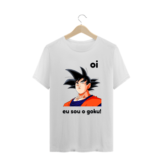 camisa plus size ''oi eu sou o goku ''