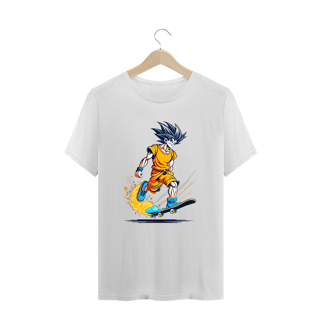 Nome do produto camiseta plus size goku skaetboard