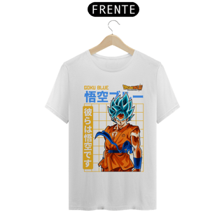 Nome do produto camiseta t-shirt quality goku blue