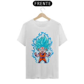Nome do produto camiseta t-shirt quality goku blue chibi