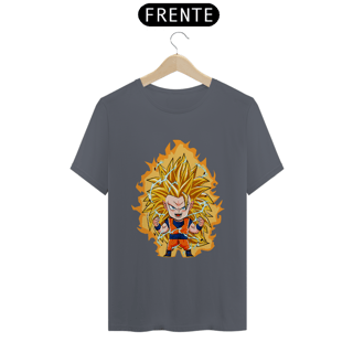 Nome do produto camiseta t-shirt quality goku ss3 chibi