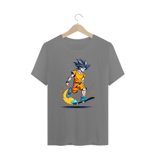 Nome do produto camiseta plus size goku skaetboard