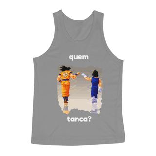 Nome do produto regata masc goku e vegeta ''' quem tanca? ''