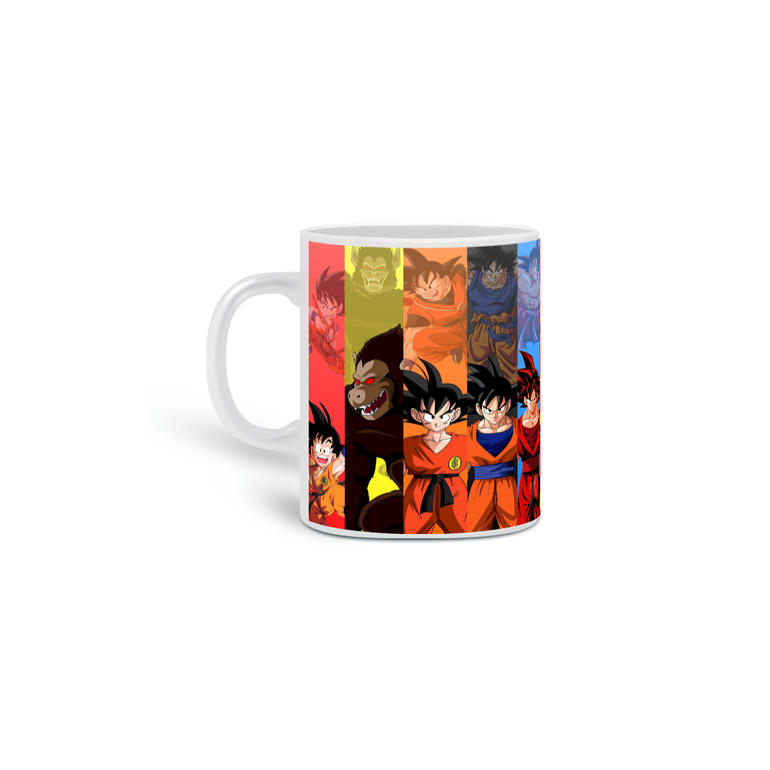 caneca goku fases