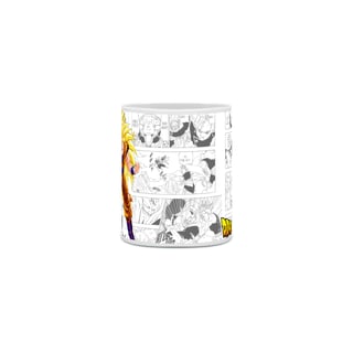 Nome do produto caneca quadrinho dbz goku ss3