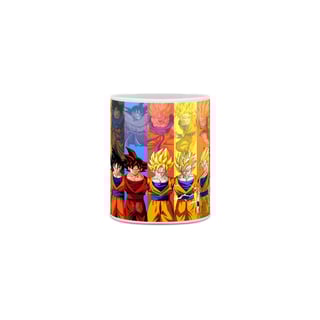 Nome do produto caneca goku fases
