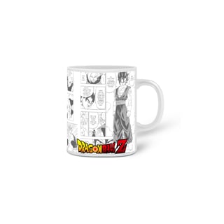 Nome do produto caneca quadrinho dbz goku ss3