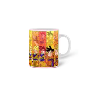 Nome do produto caneca goku fases