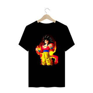 camiseta plus size goku ss4