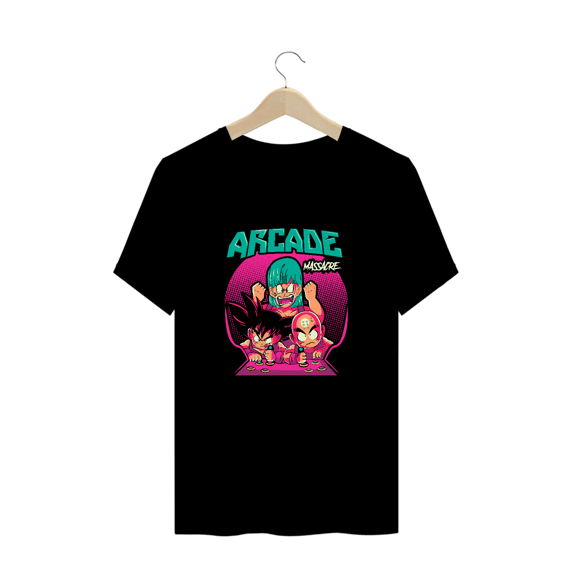 camiseta plus size arcade