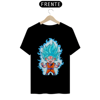 camiseta t-shirt quality goku blue chibi