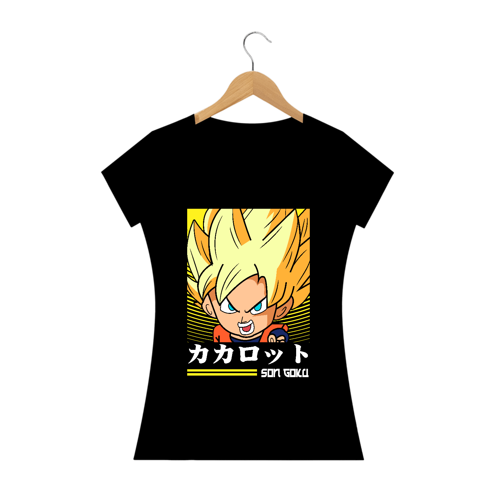 camiseta feminina goku chibi 2