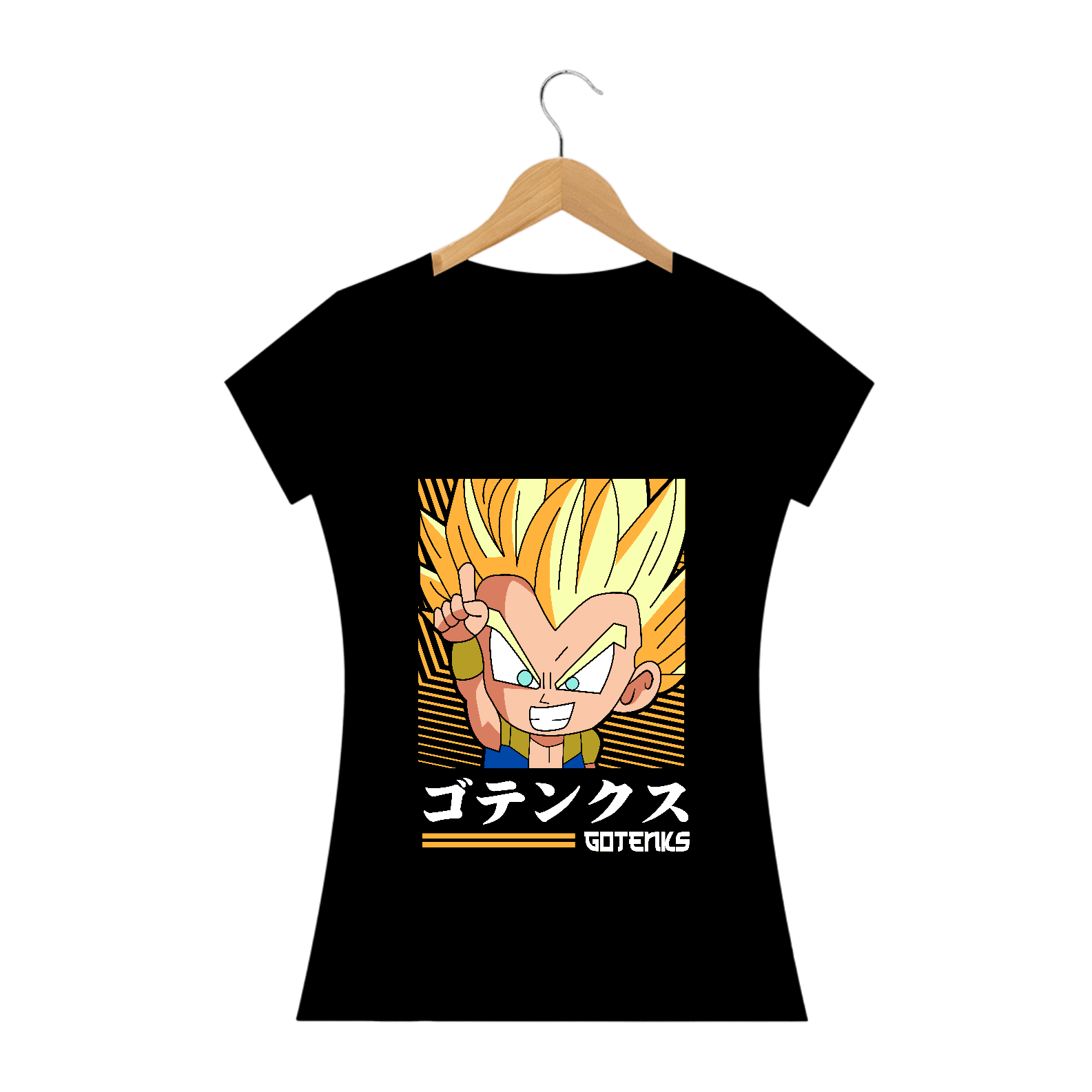 camiseta feminina gotenks chibi