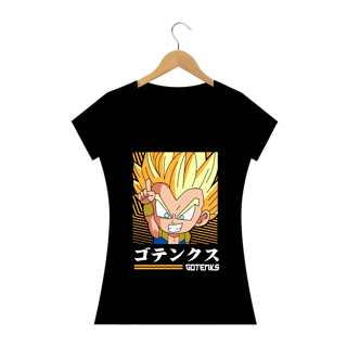 camiseta feminina gotenks chibi