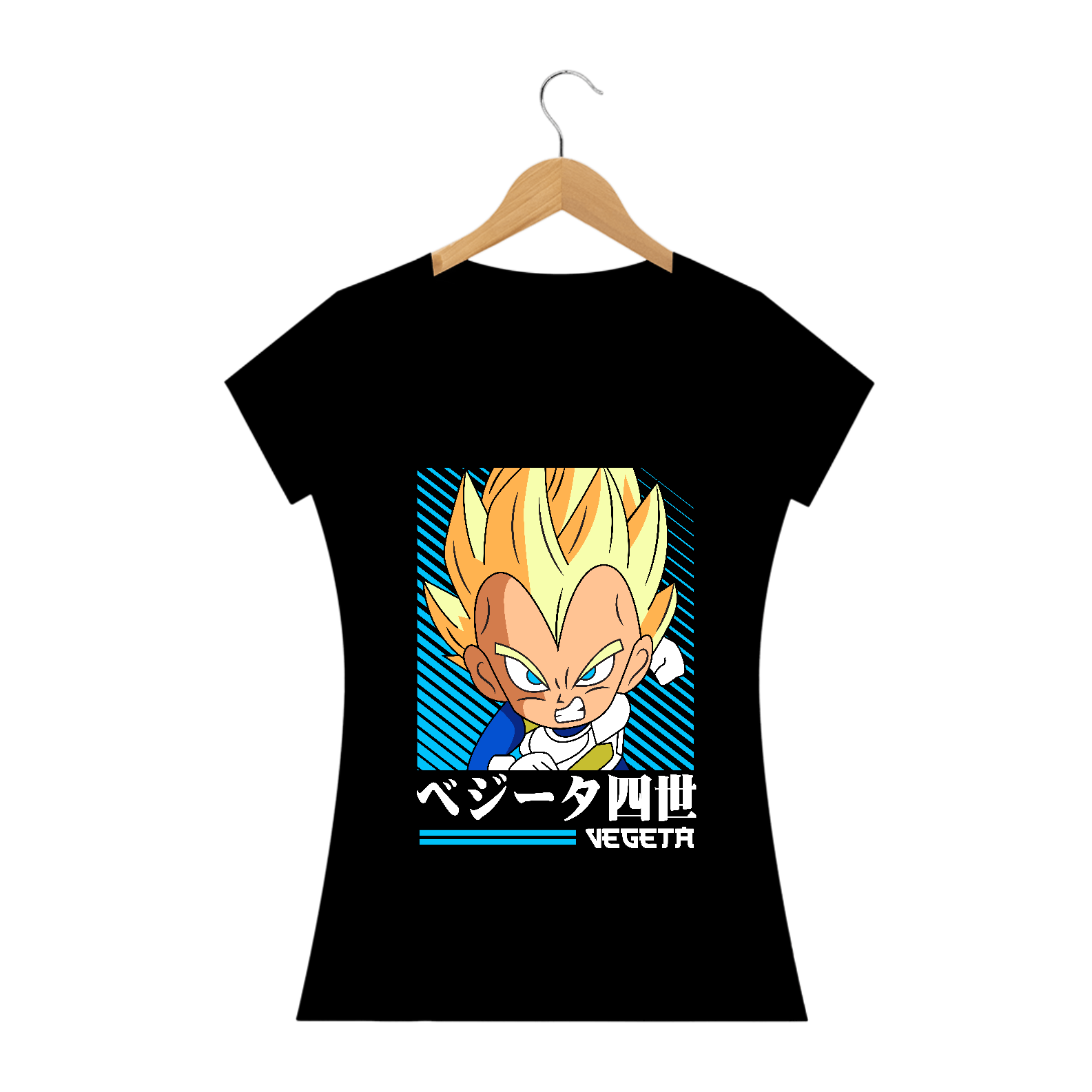 camiseta feminina vegeta chibi 2