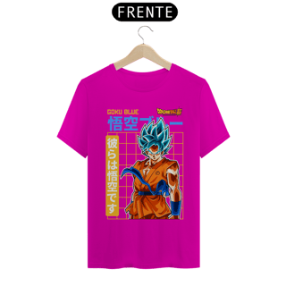 Nome do produto camiseta t-shirt quality goku blue