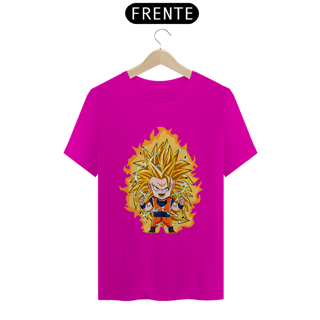 Nome do produto camiseta t-shirt quality goku ss3 chibi
