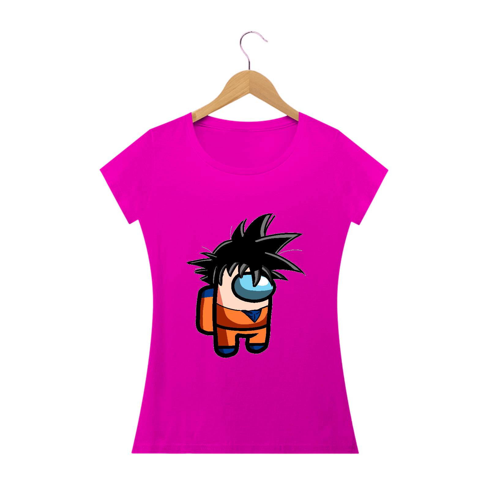 camiseta feminina goku chibi