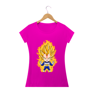 camiseta feminina vegeta chibi