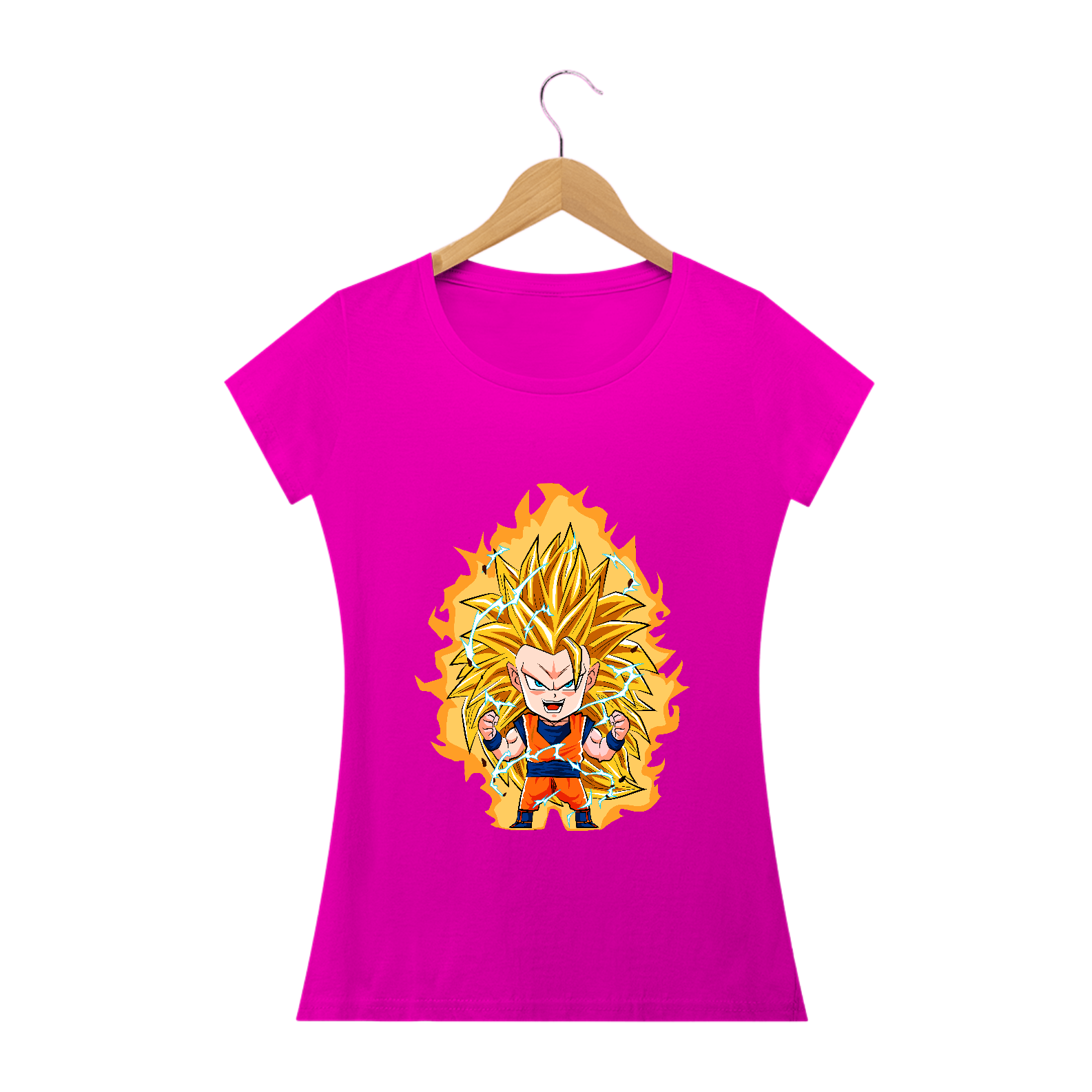 camiseta feminina goku ss3