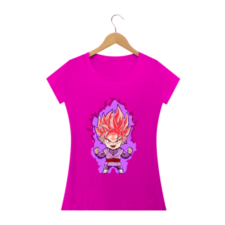 camiseta feminina goku blue