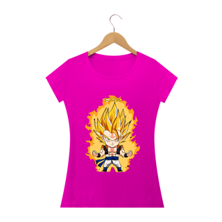 camiseta feminina gogeta chibi