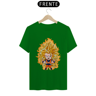 Nome do produto camiseta t-shirt quality goku ss3 chibi