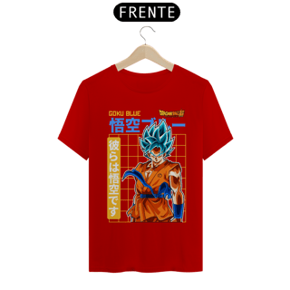 Nome do produto camiseta t-shirt quality goku blue