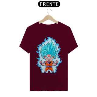 Nome do produto camiseta t-shirt quality goku blue chibi
