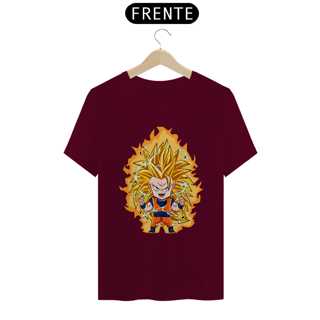 Nome do produto camiseta t-shirt quality goku ss3 chibi