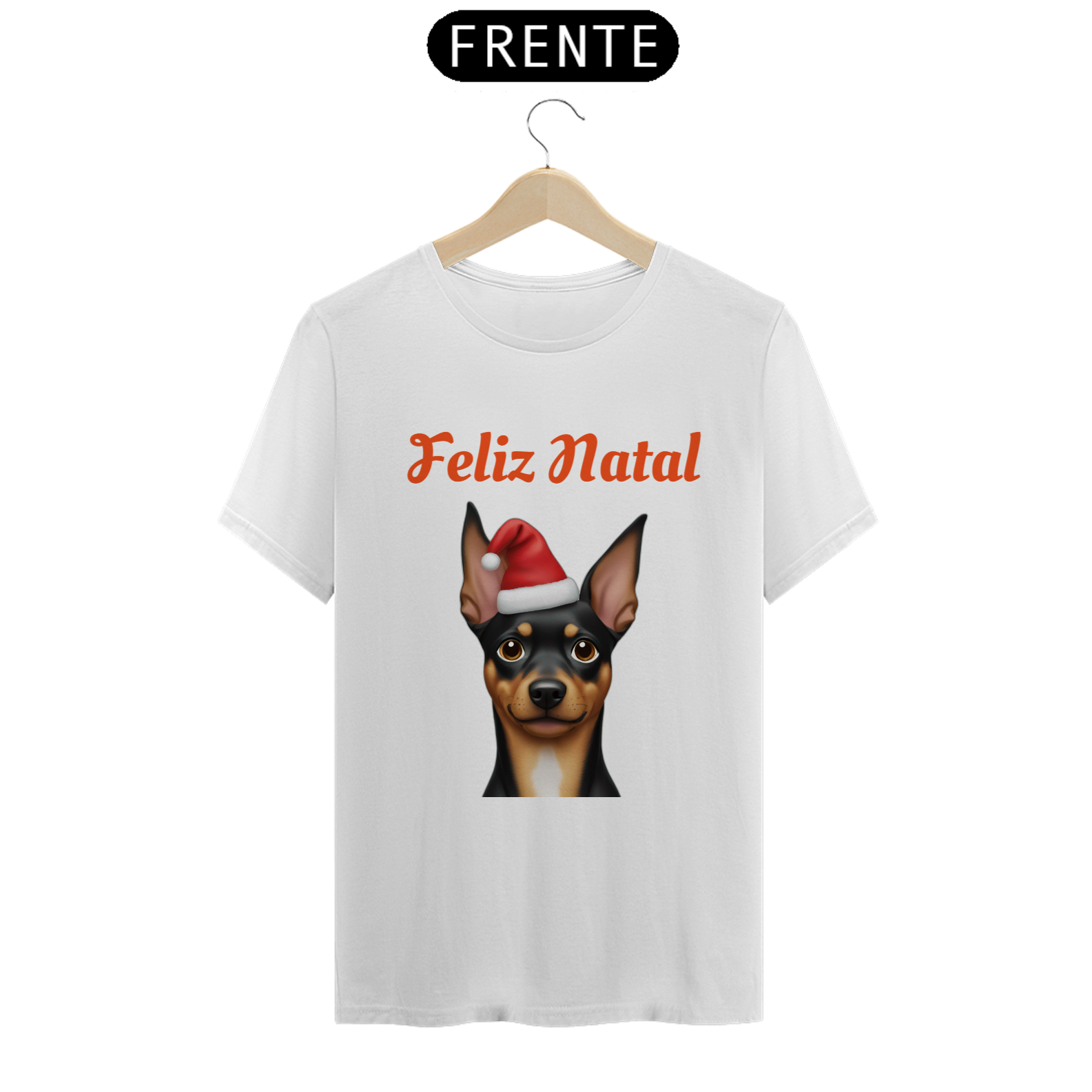 Camisa para Natal (Emoji Pinscher)