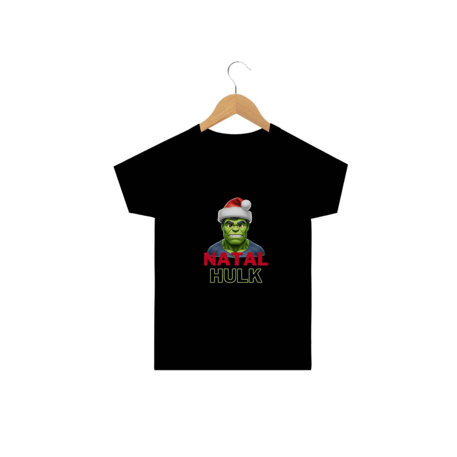 Camisa para Natal (Emoji Hulk)