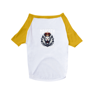 Nome do produto Camisa Pet Dog Leao The King of Majesty